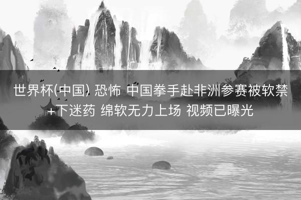 世界杯(中国) 恐怖 中国拳手赴非洲参赛被软禁+下迷药 绵软无力上场 视频已曝光