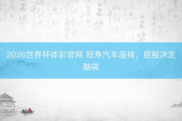 2026世界杯体彩官网 短寿汽车座椅，屁股决定脑袋