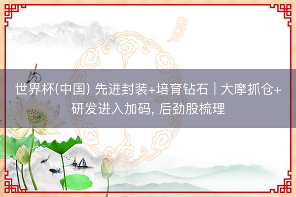 世界杯(中国) 先进封装+培育钻石 | 大摩抓仓+研发进入加码， 后劲股梳理