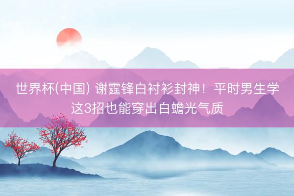 世界杯(中国) 谢霆锋白衬衫封神！平时男生学这3招也能穿出白蟾光气质